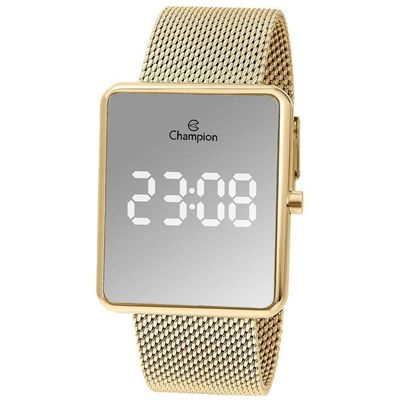 Relógio Champion Feminino Digital Dourado Ch48180b