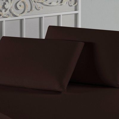 Fronha Nobre 1 Peça 50cm X 70cm Malha 100% Algodão - Marrom