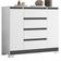 Cômoda Sapateira Atena 2 Portas E 4 Gavetas Quadriflex Branco-titanium - Móveis Albatroz