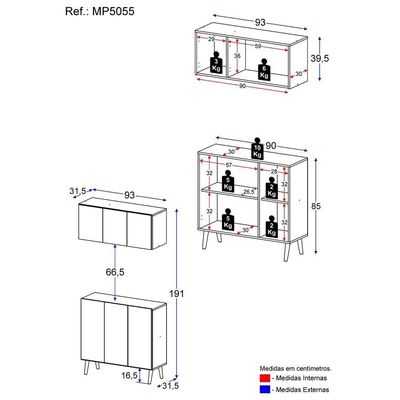Conjunto Gabinete De Banheiro E Armário Aéreo Retrô Mp5055 Branco preto