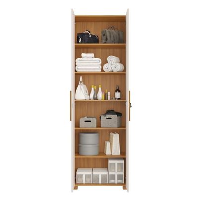Armário Multiuso Com Chave 211cm Nt4050 Freijó/off White Notável Móveis