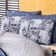 Kit Edredom King Game Start Azul Com Almofadas Estampadas 07 Peças - Dupla Face Percal 300 Fios