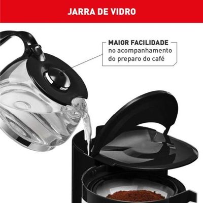 Cafeteira Elétrica Arno Perfectta Inox 600ml Jarra De Vidro 127v