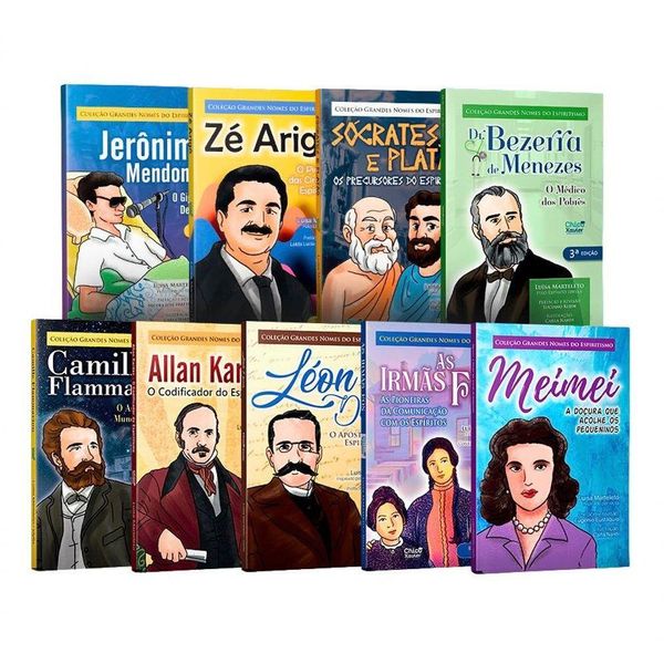 Kit Coleção Grandes Nomes Do Espiritismo