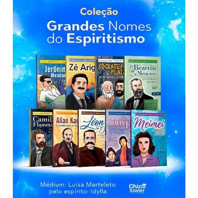 Kit Coleção Grandes Nomes Do Espiritismo