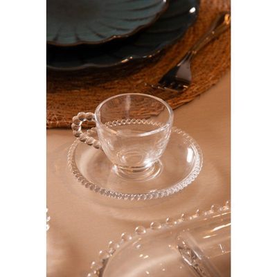 Conjunto 04 Xícaras De Cafezinho De Cristal 80ml Pearl Wolff