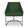 Kit 8 Poltronas Luxo Alana Suede Verde Base Ferro Preto - Pallazio