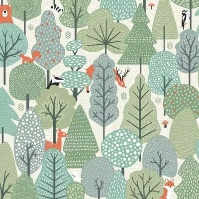 Papel de Parede HF Petit Infantil Verde 51604