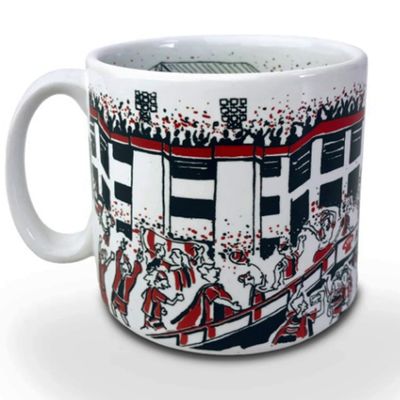 Caneca KazzaVip do Jec Cerâmica 360 ML Estádio Arena Joinville Licenciada Branco