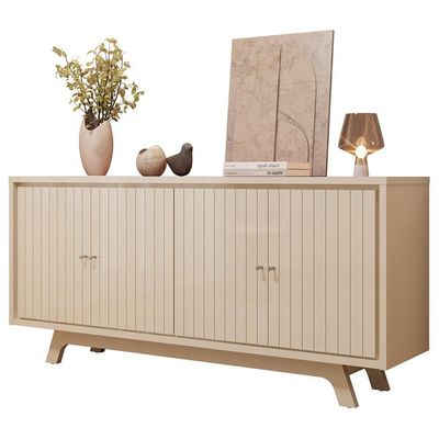 Aparador Buffet Para Sala De Jantar 4 Portas 180cm Junia D05 Off White - Lyam Decor