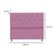 Cabeceira Estofada Cama Box Solteirão 100 Cm Suede Paris Rosa