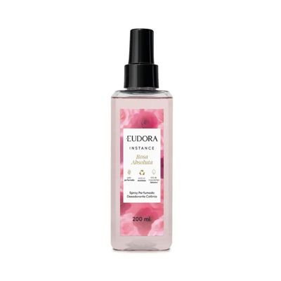 Spray Perfumado Desodorante Colônia Instance Rosa Absoluta 200ml Eudora