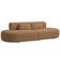 Sofá Orgânico Horizonte 4 Lugares 230cm Bouclé Terracota - Nexta Casa