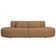 Sofá Orgânico Horizonte 4 Lugares 230cm Bouclé Terracota - Nexta Casa