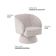 Poltrona Decorativa Agnes Base Fixa Linhão Aveludado Off White - Nexta Casa