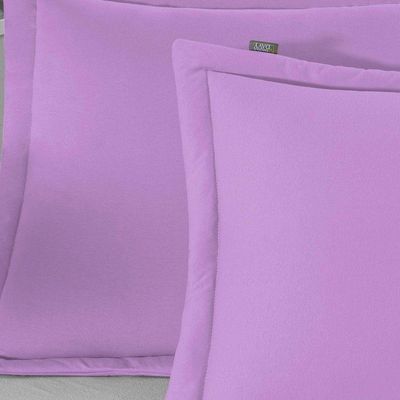 Porta Travesseiro Matelado Nobre 2 Peças Malha 100% Algodão - Lilás