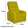 Kit 02 Poltronas Decorativas Do Papai Reclinável Confortável Suede Amarelo - Lm Decor