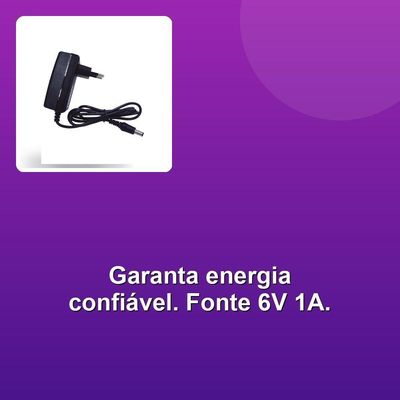 Fonte Chaveada 6v1a P4 C+2.1 X5.5mm