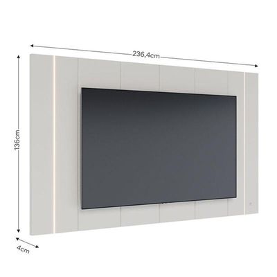 Painel Para Tv Home Suspenso Maggiore 2.3 Off White Matte – Colibri