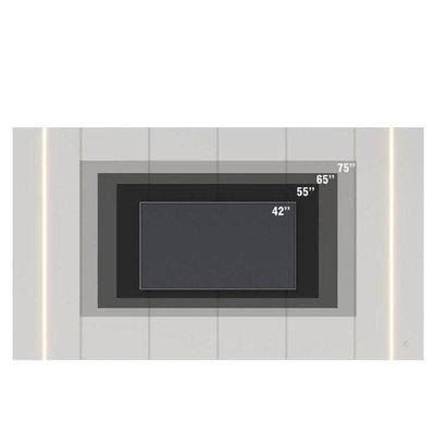 Painel Para Tv Home Suspenso Maggiore 2.3 Off White Matte – Colibri
