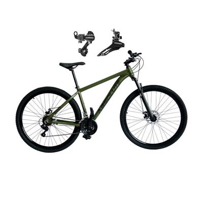 Bicicleta Aro 29 Absolute Nero 5 Alumínio 21v Câmbios Shimano Mountain Bike Freio A Disco Oliva 15