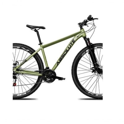 Bicicleta Aro 29 Absolute Nero 5 Alumínio 21v Câmbios Shimano Mountain Bike Freio A Disco Oliva 15