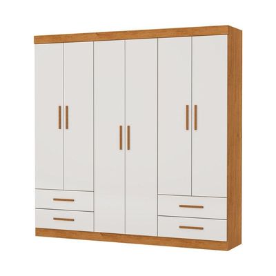 Guarda Roupa 6 Portas 4 Gavetas Allure -grand Line