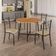 Conjunto Sala De Jantar Ella 90cm 4 Cadeiras Preto C- Creme