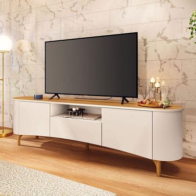 Rack Bancada Elara Off White Cinamomo - Hb Móveis