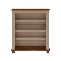 Sapateira 6025 3 Prateleiras 78,5CM em Madeira MDF Maciça Laqueado Amêndoa Retrô