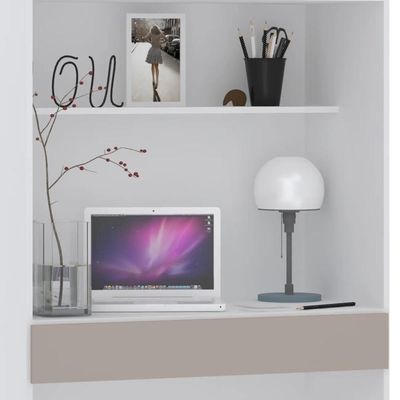 Escrivaninha Bancada Estudo Modulada 90cm Taiga Branco/cinnamon L01 - Mpozenato