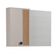 Armário Espelheira para Banheiro Beirute 1 Porta MDF com Espelho 80CM Santiago
