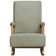 Poltrona De Amamentação Com Balanço Base Nina Líria D02 Bouclê Verde Oliva C-199 - Lyam Decor