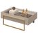 Mesa De Centro Espelhada Para Sala De Estar Pés Industrial Malika D05 Bali - Lyam Decor