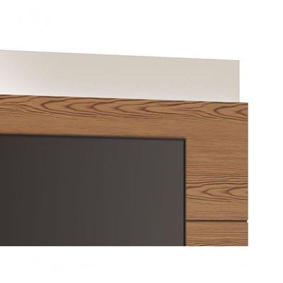 Painel Para Tv Classic 1.4 Freijó Com Off White - Imcal Móveis