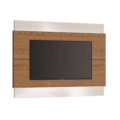 Painel Para Tv Classic 1.4 Freijó Com Off White - Imcal Móveis