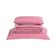 Kit Cobre Leito Solteiro + Almofada 4 Peças Bordado Urbany Hipercal 400 Fios 100% Poliéster - Rosê