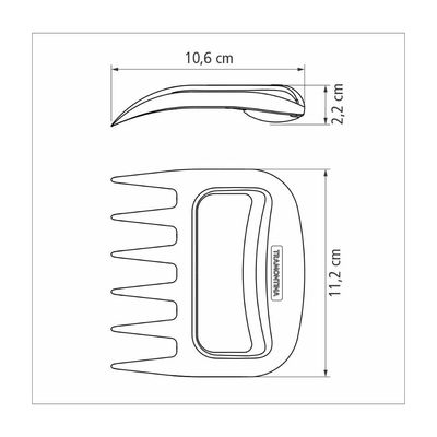Garras Multiuso Tramontina Churrasco Black em ABS 02 Peças