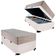 Cama Box Baú Solteiro Sintético + Colchão De Molas Ensacadas - - 88cm Branco