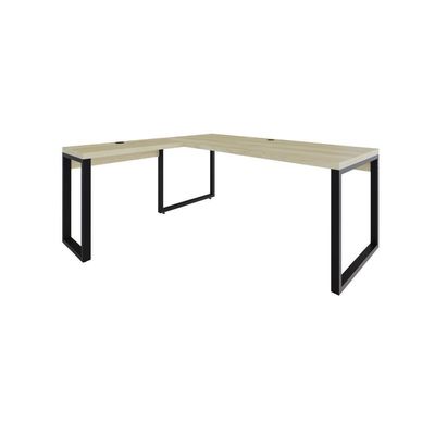 Mesa Em L Presidente 190x160x75cm Yon - Ciliegio-est.preta Ciliegio-est.preta
