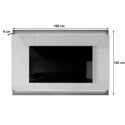 Rack com Painel para TV Lena 70" 183CM MDF MDP com LED Jequitiba