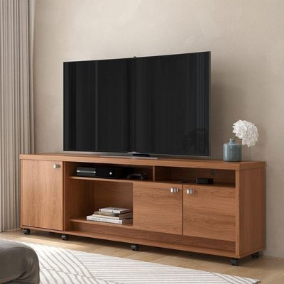 Rack com Painel para TV Lena 70" 183CM MDF MDP com LED Jequitiba