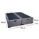 Cama Box Baú Casal Bipartido Suede Mega Cama Cinza 138x188x45cm
