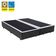 Cama Box Queen Bipartido Sintético Mega Cama Cinza 158x198x42cm