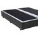 Cama Box Queen Bipartido Sintético Mega Cama Cinza 158x198x42cm
