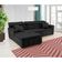 Sofá Retrátil E Reclinável Com Chaise Orlando 2.20x1.50m - Sofisticato-preto