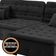 Sofá Retrátil E Reclinável Com Chaise Orlando 2.20x1.50m - Sofisticato-preto