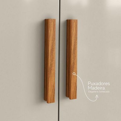 Guarda Roupa Solteiro 2030240 4 Portas 154 Cm Cinamomo Off White Armoveis