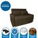 Sofá Cama Para Sala De Estar Amora New Veludo Matrix - Marrom Marrom