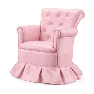 Poltrona Amamentação Confortável Descanso Quarto Sala Leitura Corino Cor:corino Rosa
